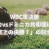 WBC準決勝アメリカvsドミニカ共和国はいつ？「事実上の決勝？」の試合時間