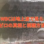 【衝撃】WBCは地上波で見られない？再放送ゼロの真相と視聴方法まとめ